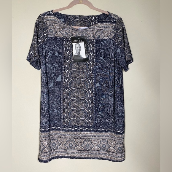 Attitudes by Renee Tops - Attitudes by Renée Short Sleeve Top M NWT